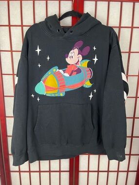 Disney Parks MICKEY MOUSE Astro Orbiter DISNEYLAND Embroidered Hoodie
